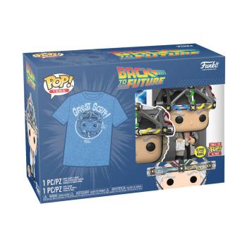 FUNKO POP! - MARVEL - Back To The Future Doc with Helmet #959 mit Tee Größe S